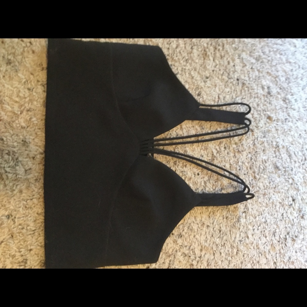 Black halter top worn once